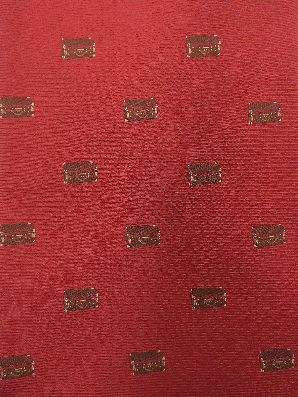 Trunk Pattern Tie Red