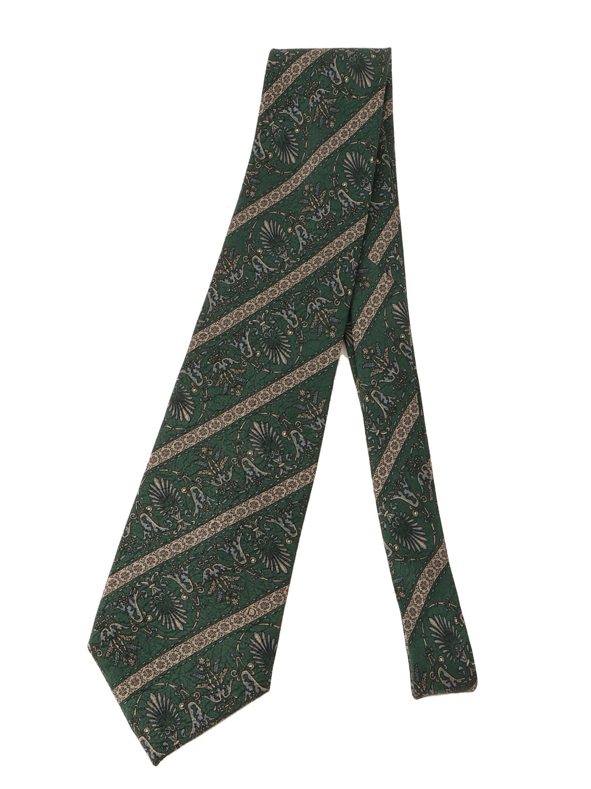 デザインパターンネクタイ グリーン