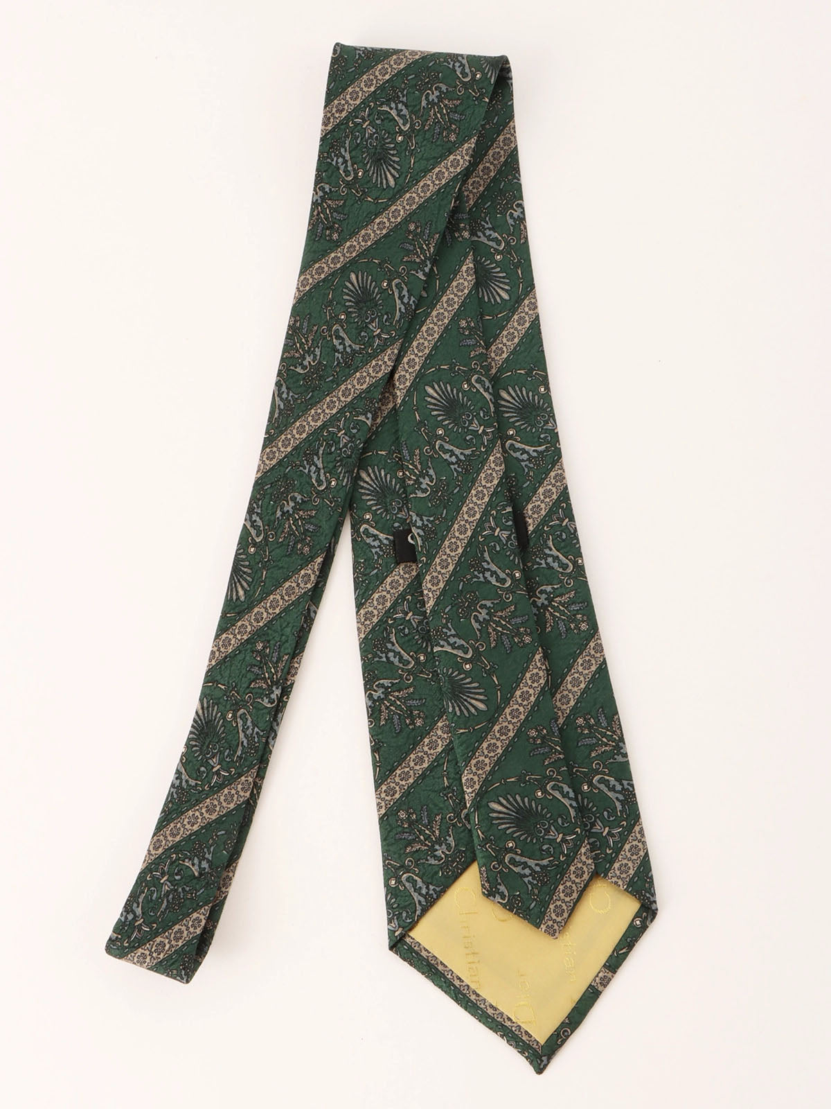 デザインパターンネクタイ グリーン