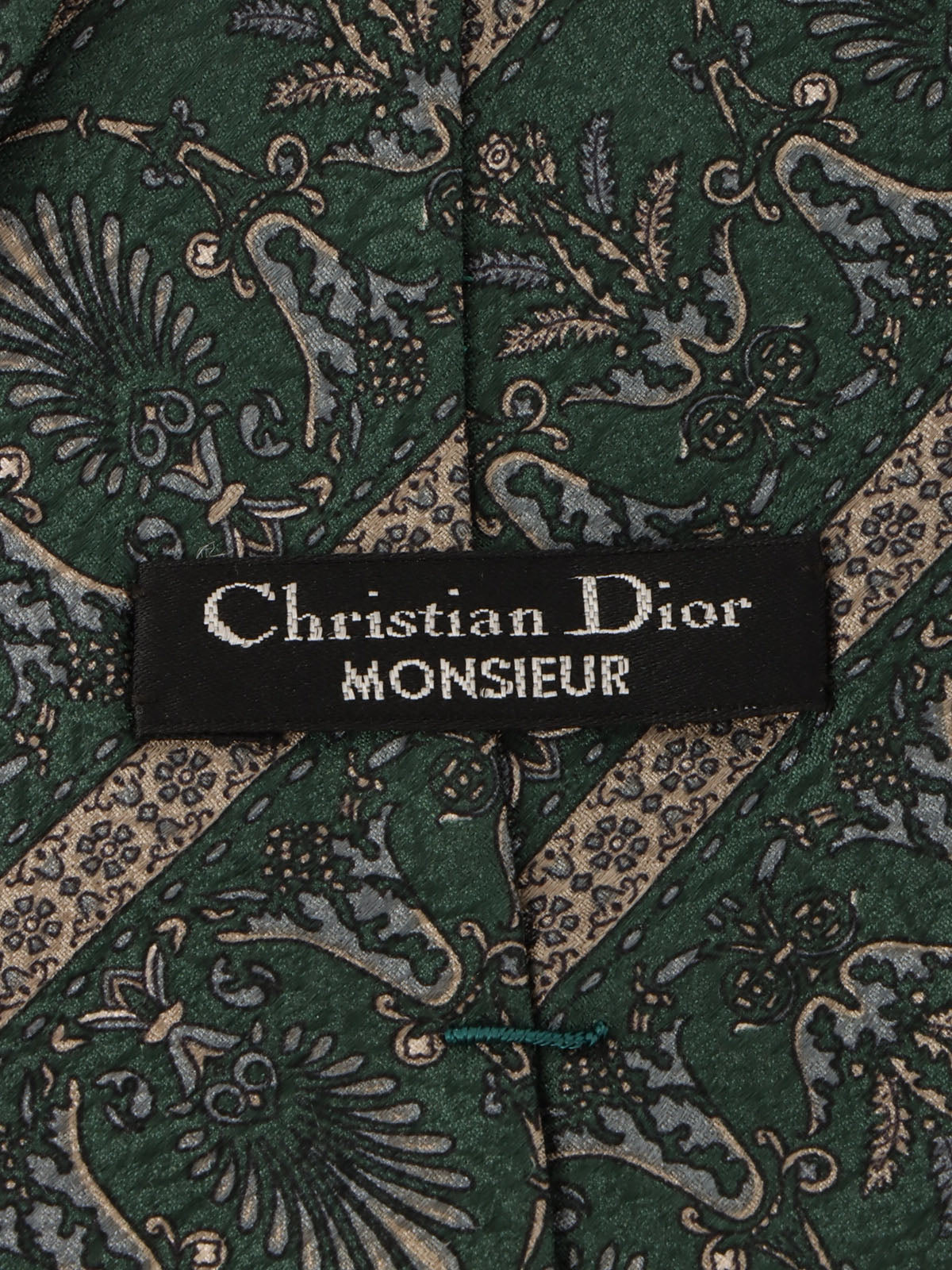 デザインパターンネクタイ グリーン