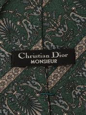 デザインパターンネクタイ グリーン