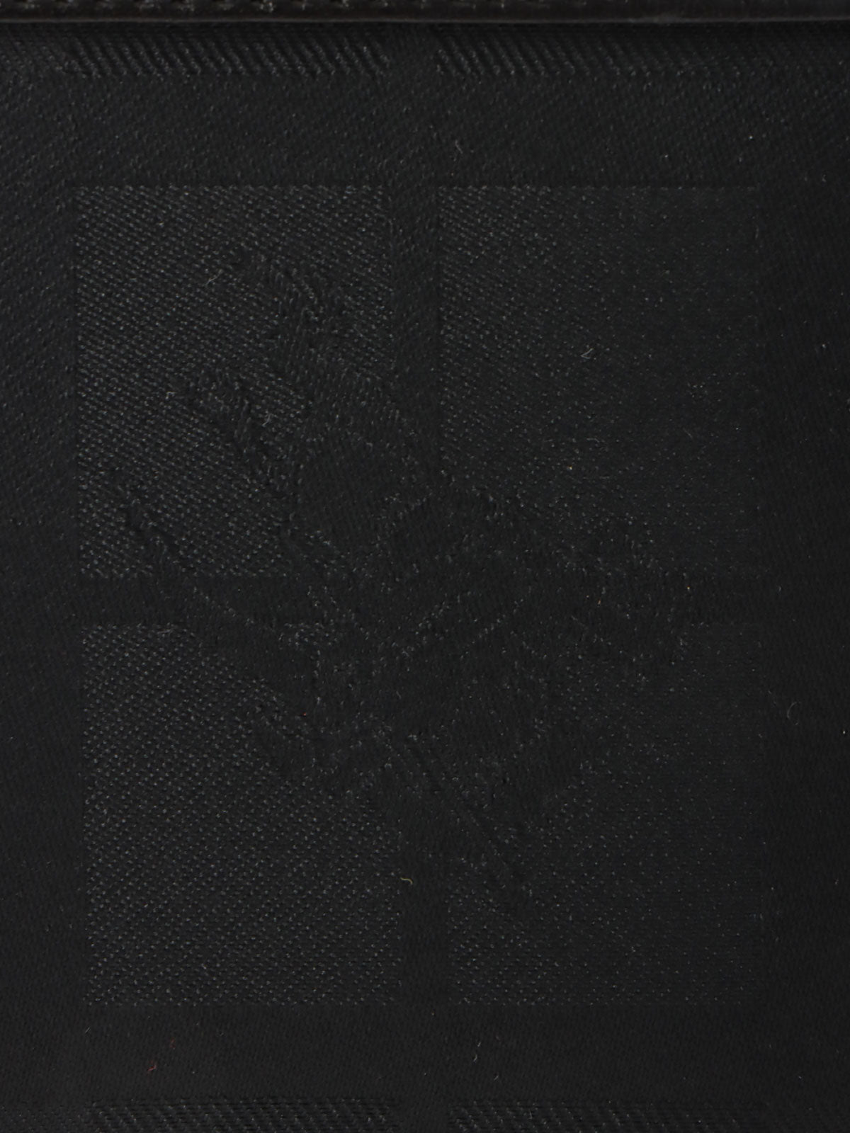 Check Pattern Round Logo Mini Shoulder Bag in Black