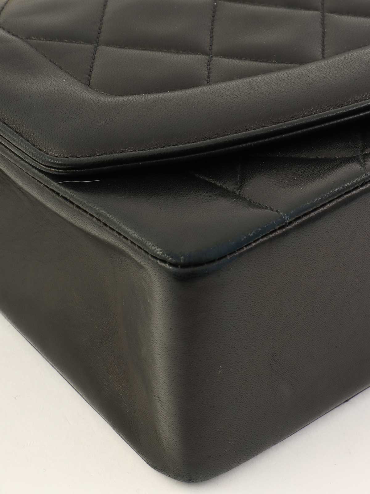 1992 Diana Flap Chain Bag 25cm Black