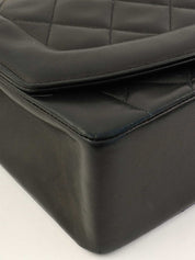 1992 Diana Flap Chain Bag 25cm Black