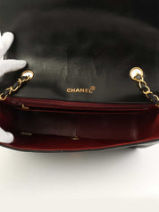 1992 Diana Flap Chain Bag 25cm Black