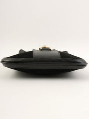 Suede Jackie Shoulder Bag in Black