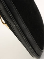 Suede Jackie Shoulder Bag in Black