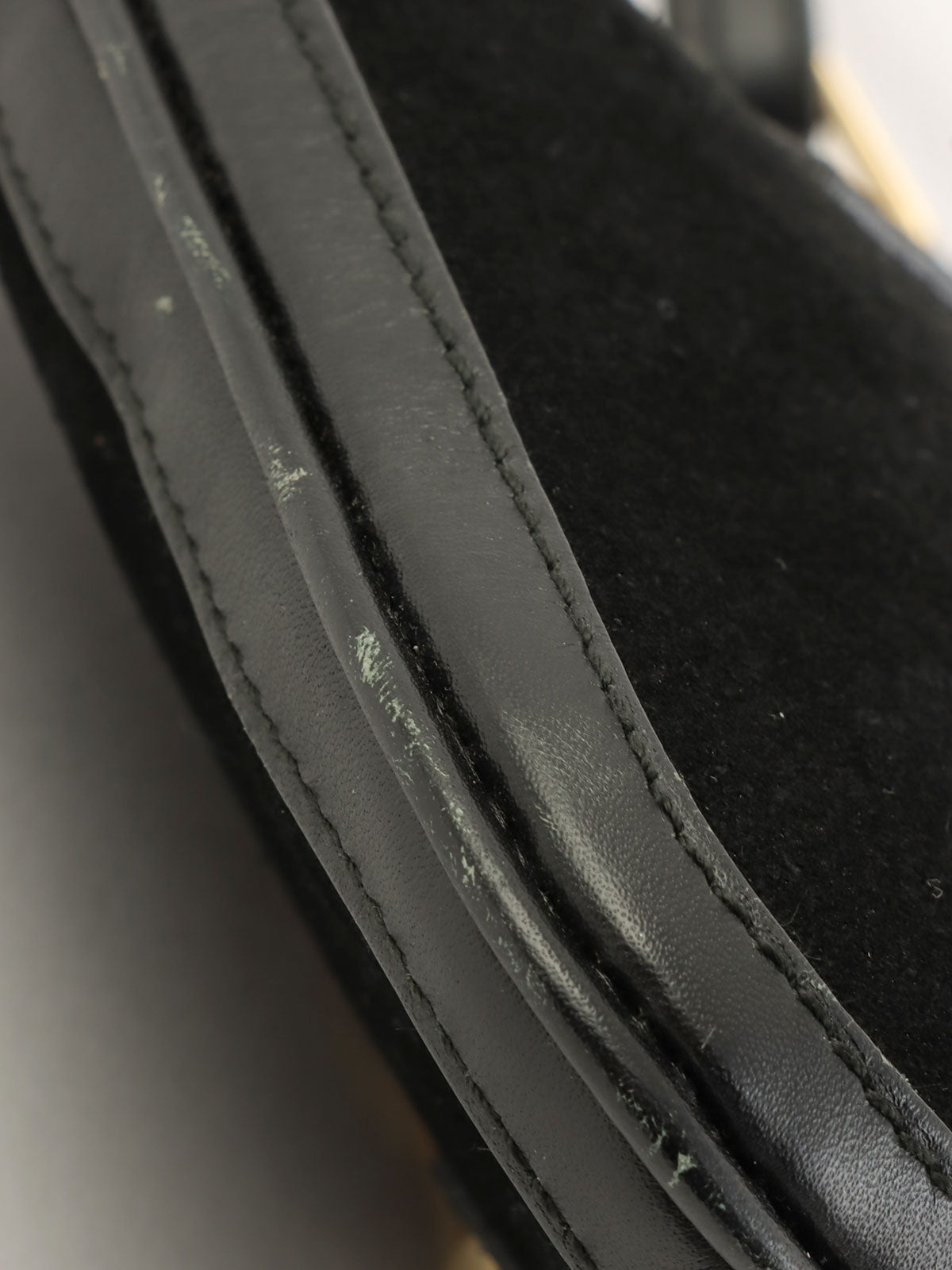 Suede Jackie Shoulder Bag in Black