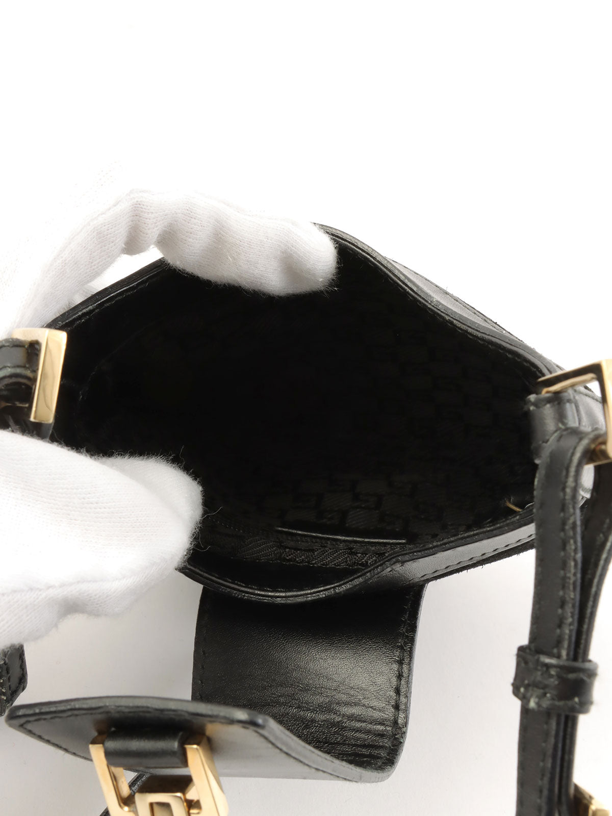 Suede Jackie Shoulder Bag in Black