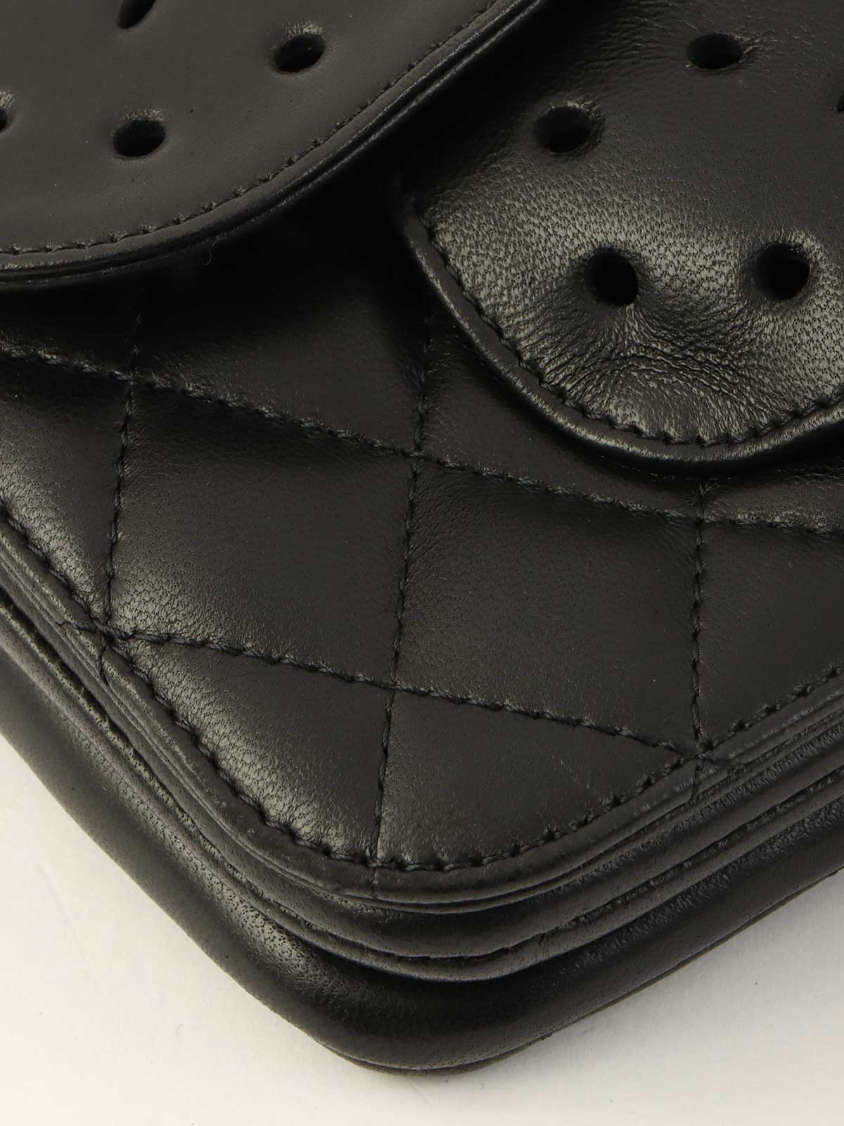 2010年製蝶々付きマトラッセチェーンショルダーバッグ ブラック