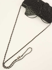 2010 Butterfly Matelasse 链条单肩包（黑色）