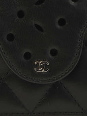 2010 Butterfly Matelasse Chain Shoulder Bag in Black
