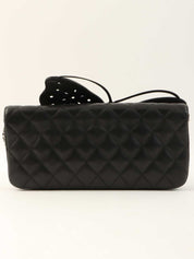 2010 Butterfly Matelasse Chain Shoulder Bag in Black