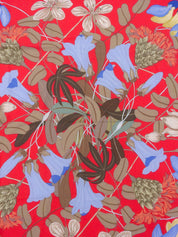 カレ90　Flora Graecaパターンデザイン　レッド/マルチ