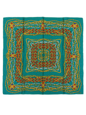 Gripois Gerrie图案围巾 绿色/多色