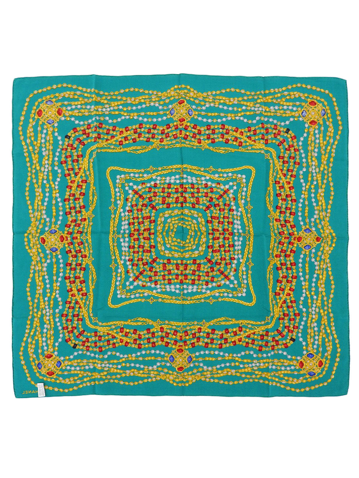 Gripois Gerrie图案围巾 绿色/多色