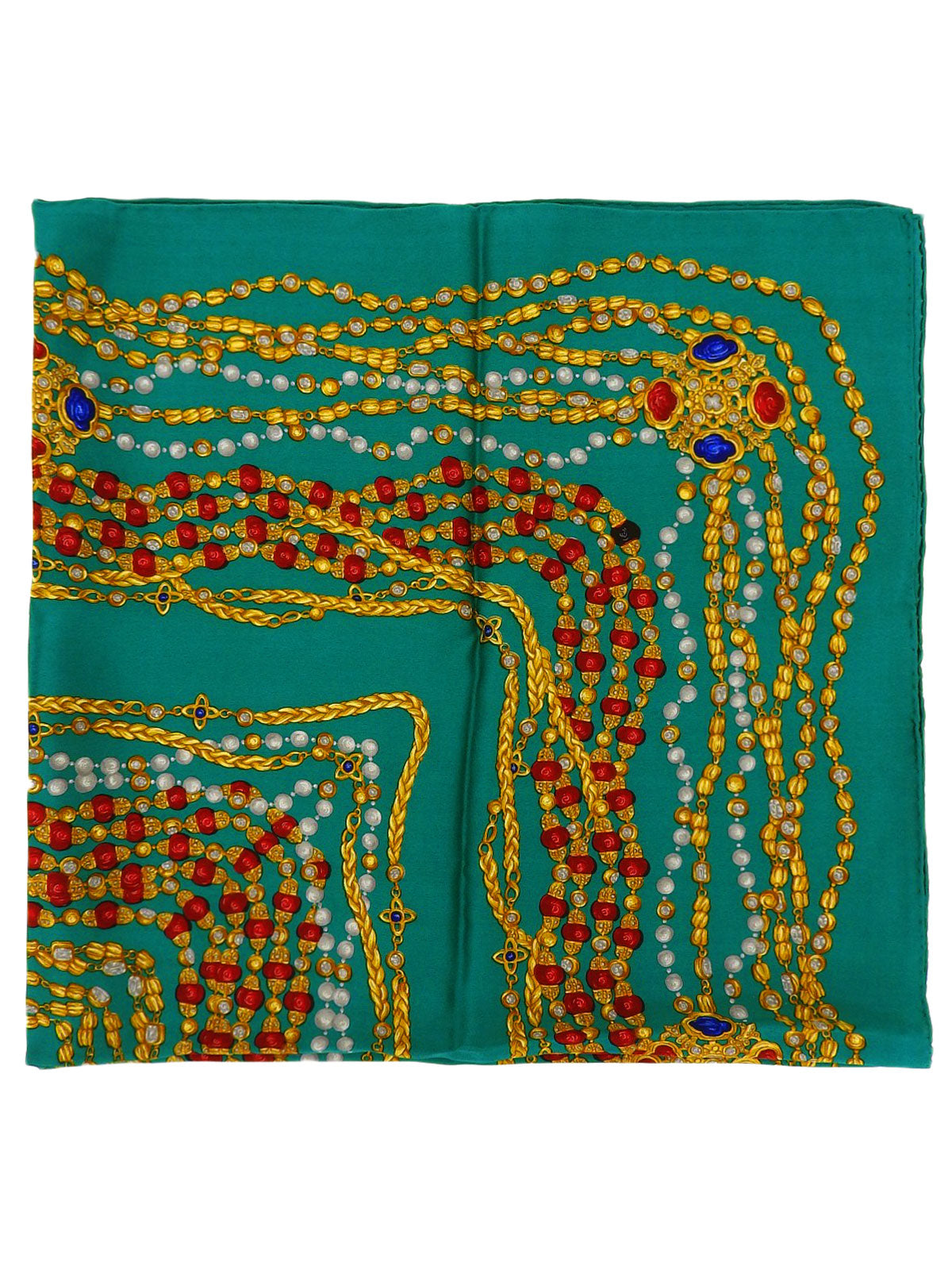 Gripois Gerrie图案围巾 绿色/多色