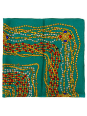 Gripois Gerrie图案围巾 绿色/多色