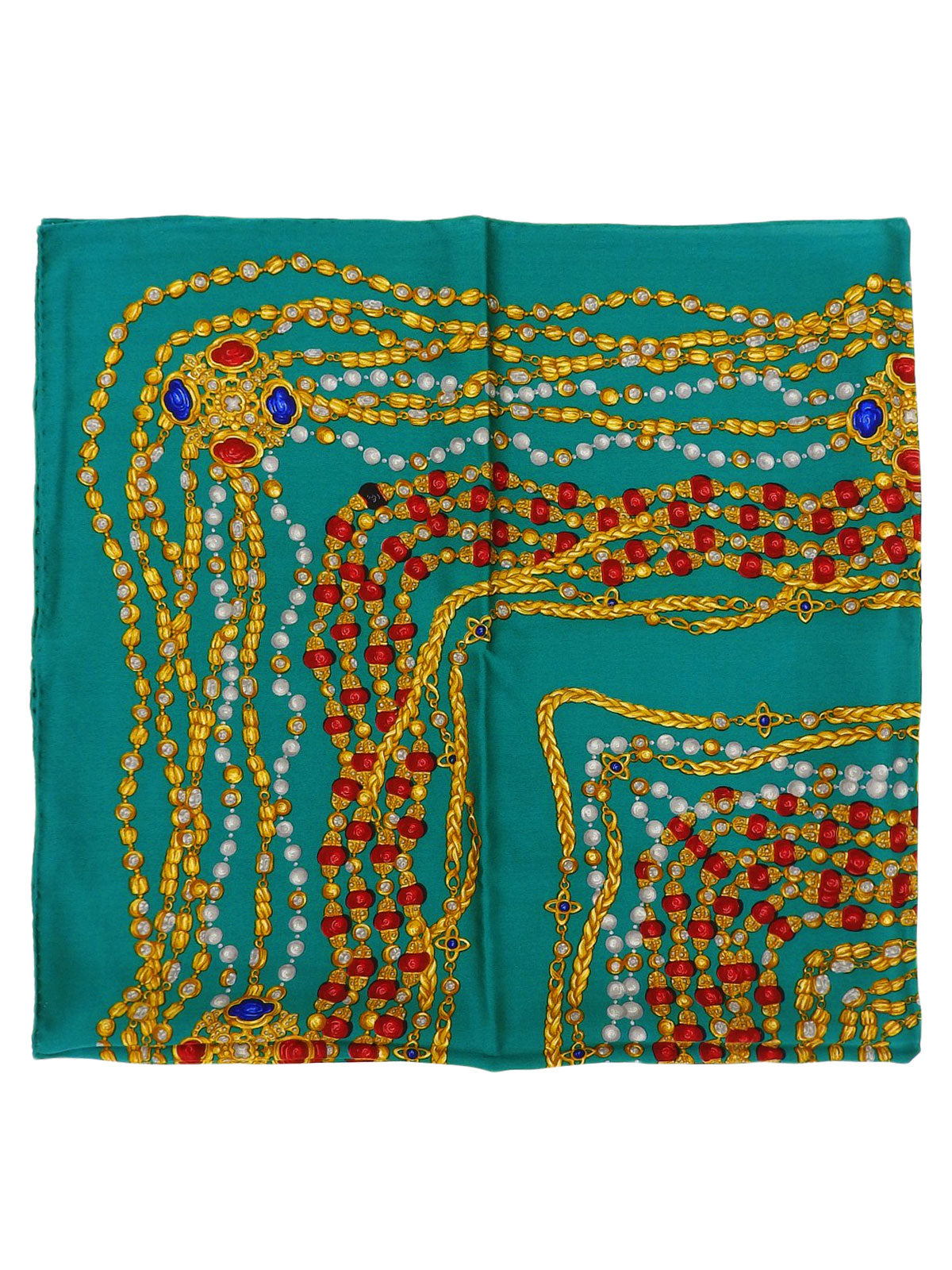 Gripois Gerrie图案围巾 绿色/多色