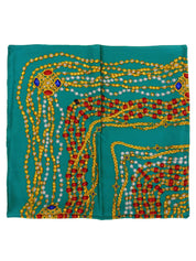 グリポワジェリーパターンスカーフ グリーン/マルチ