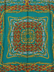 Gripois Gerrie图案围巾 绿色/多色