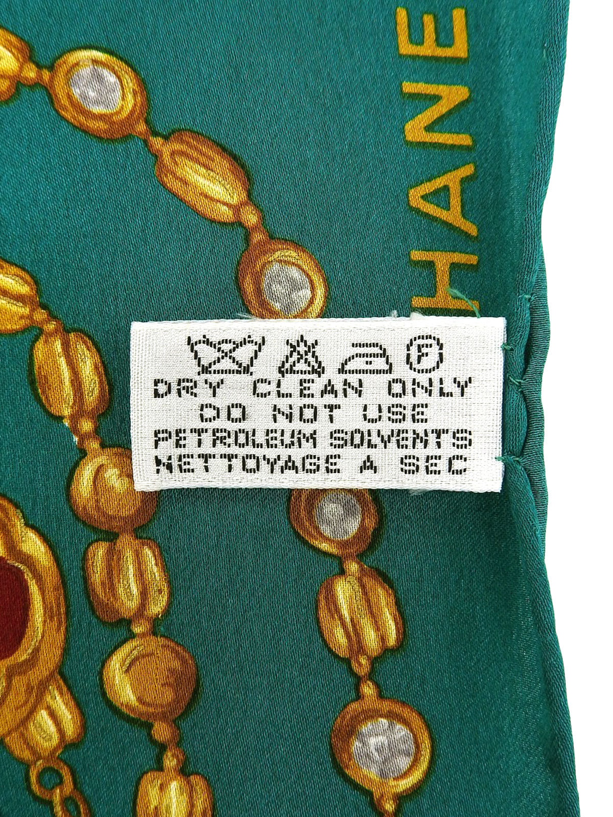 グリポワジェリーパターンスカーフ グリーン/マルチ