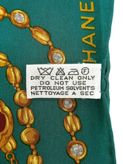 グリポワジェリーパターンスカーフ グリーン/マルチ