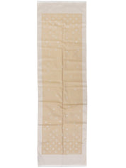 Monogram pattern scarf in beige