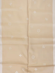 Monogram pattern scarf in beige