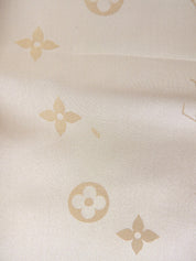 モノグラムパターンスカーフ ベージュ