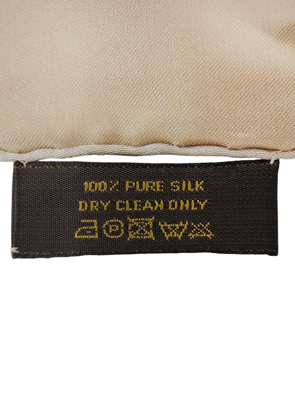 モノグラムパターンスカーフ ベージュ