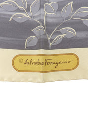 アニマルデザインスカーフ グレー/ベージュ