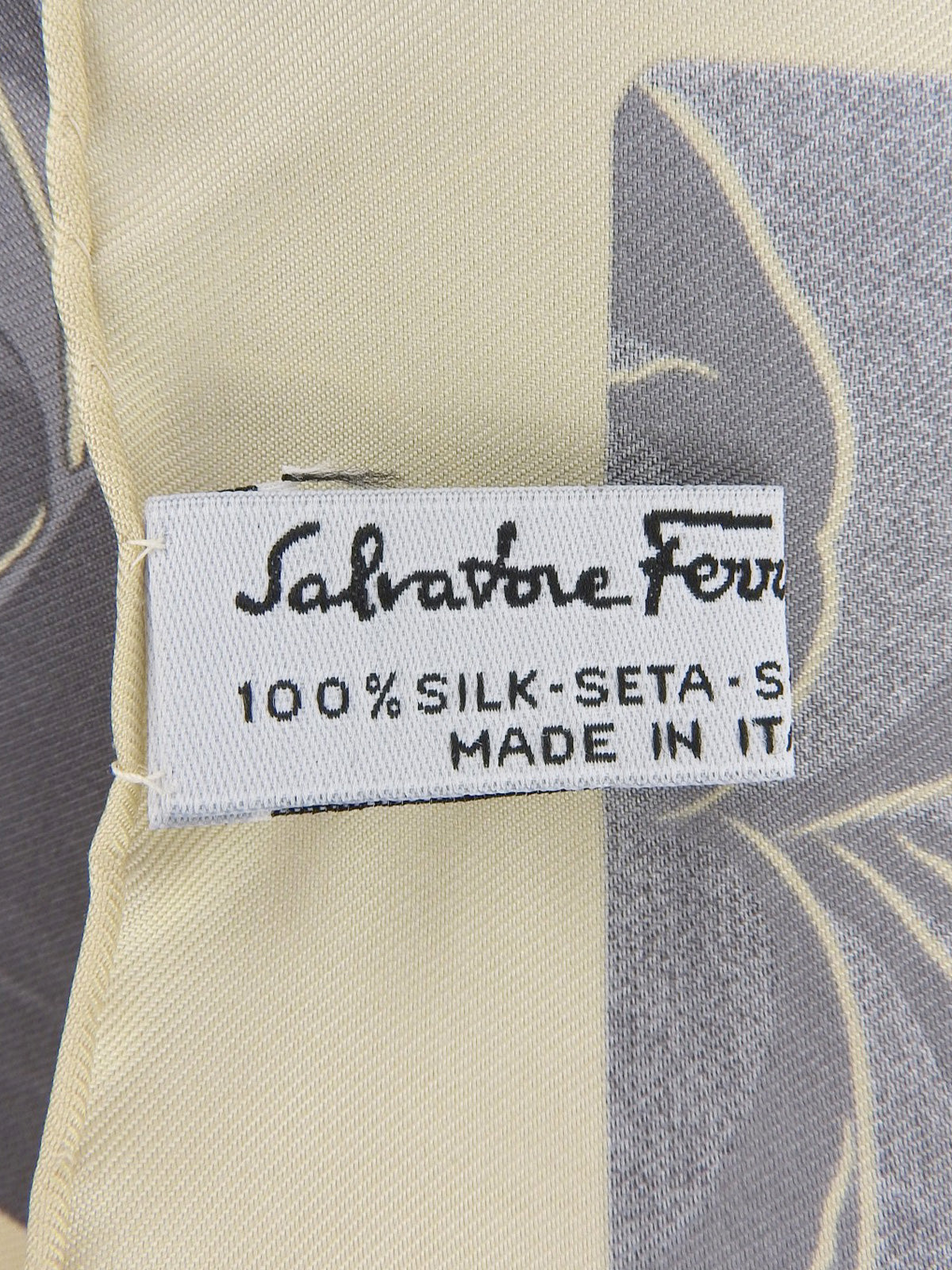 动物图案围巾 灰色/米色