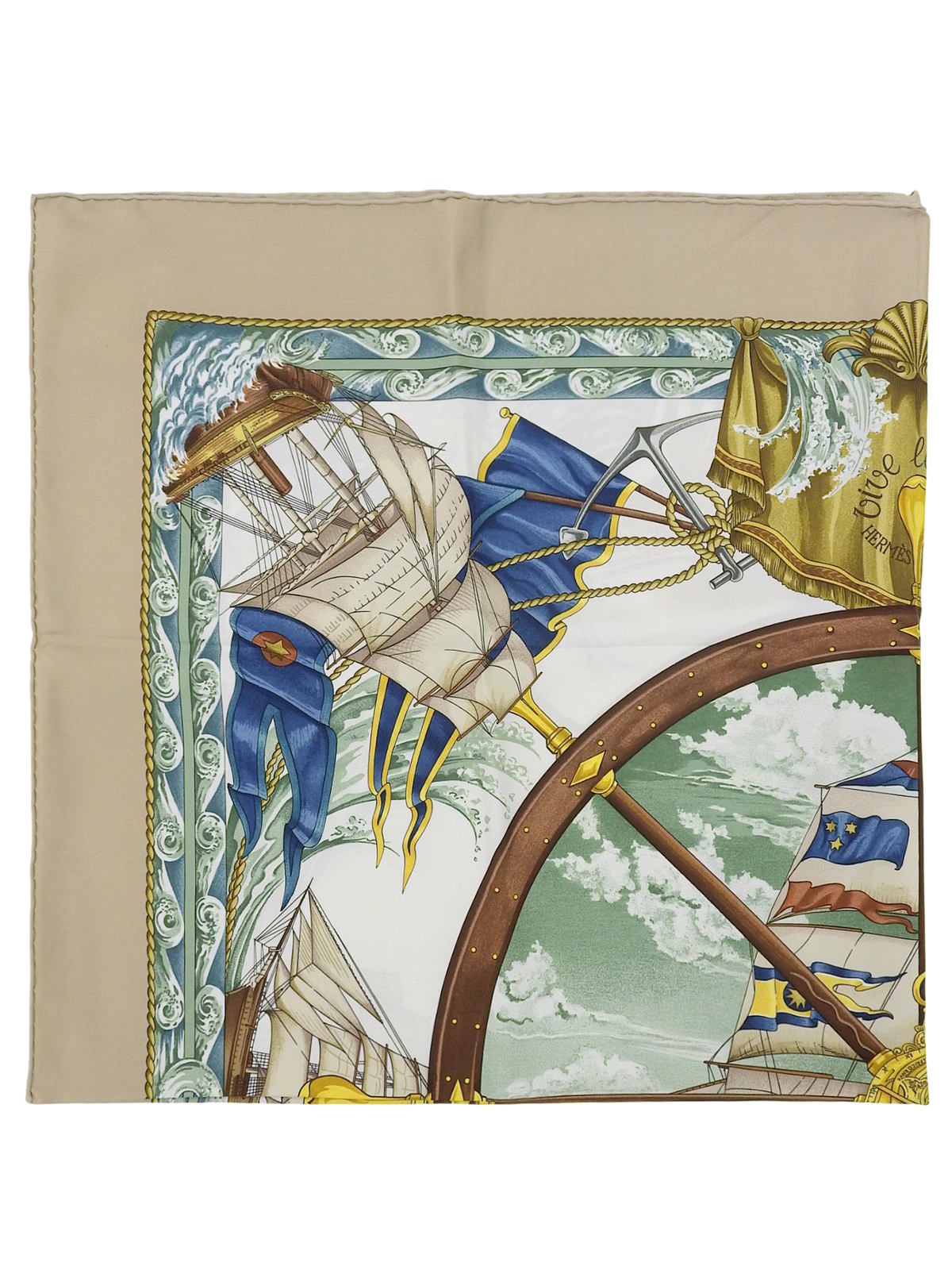 Carré 90 Vive le vent 米色/多色