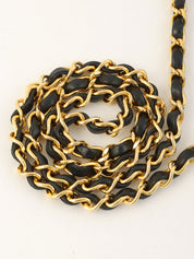 1990年頃製 ダイアナフラップチェーンバッグ22cm ブラック