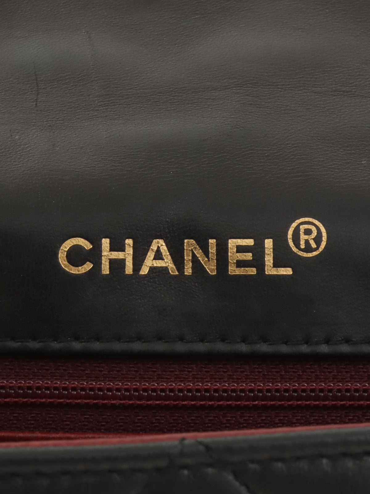 1990年頃製 ダイアナフラップチェーンバッグ22cm ブラック