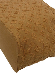 2012 Denim Monogram Stone Neverfull MM Brown