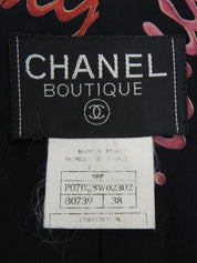 1996年製 ウールCCマークボタンセットアップ ブラック