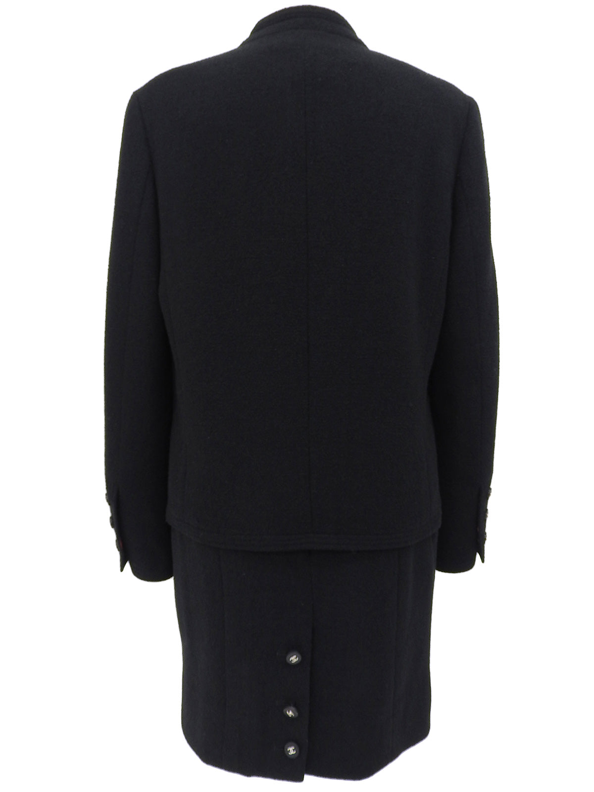 1996年製 ウールCCマークボタンセットアップ ブラック