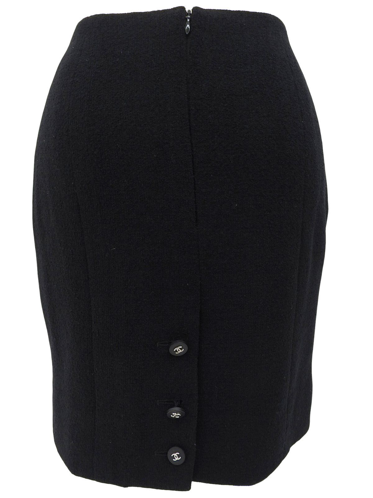 1996年製 ウールCCマークボタンセットアップ ブラック