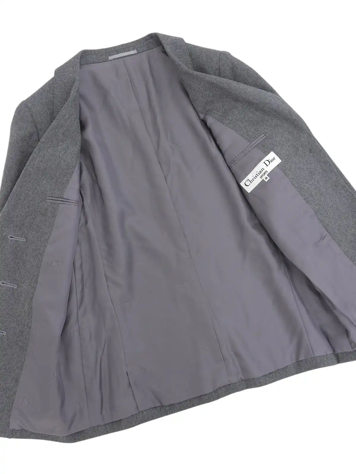 ロゴエンブレムワッペンジャケット グレー