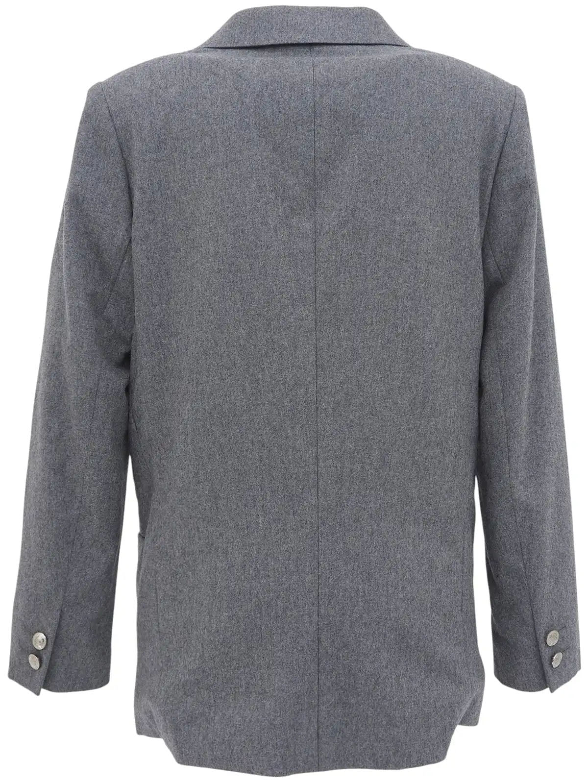 ロゴエンブレムワッペンジャケット グレー