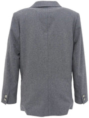 ロゴエンブレムワッペンジャケット グレー