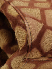 2000年頃 ハラコジラフパターン2.55チェーンハンドバッグ ベージュ