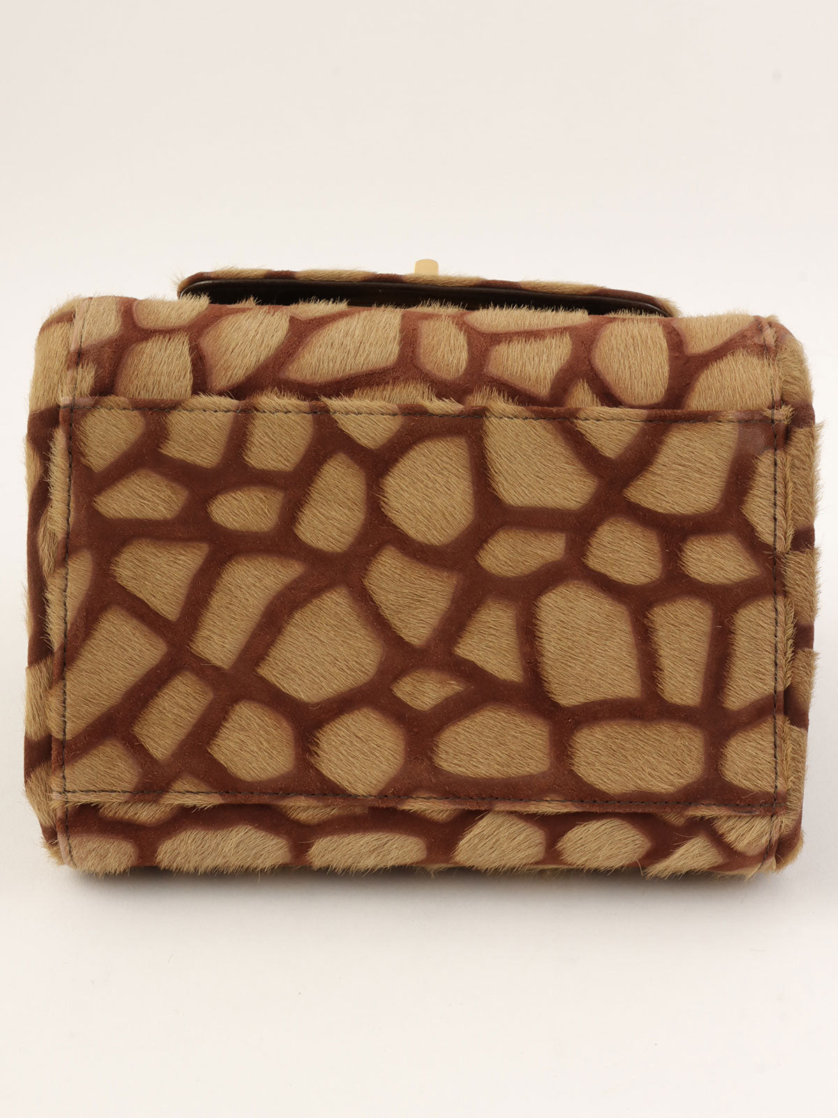 Circa 2000 Harakojiraffe Pattern 2.55 Chain Handbag, Beige