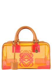 Anagram Amazona Clear Boston Bag in Orange/Pink