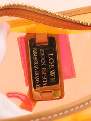 Anagram Amazona Clear Boston Bag in Orange/Pink
