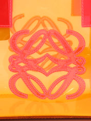 Anagram Amazona Clear Boston Bag in Orange/Pink