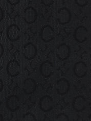 Cマカダムパターンハンドバッグ　ブラック