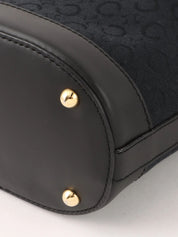 C Macadam图案手提包 黑色